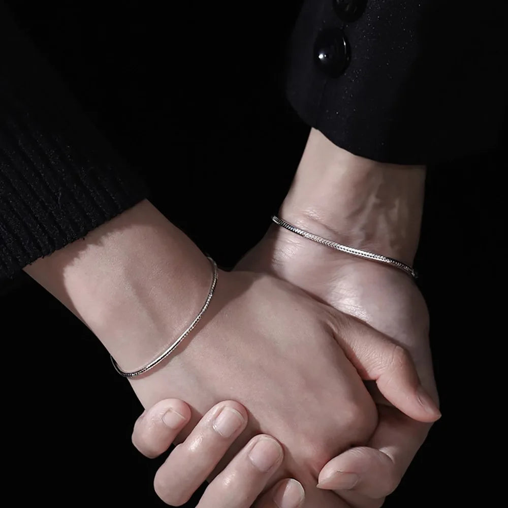 925 Sterling Silver Snake Bracelet