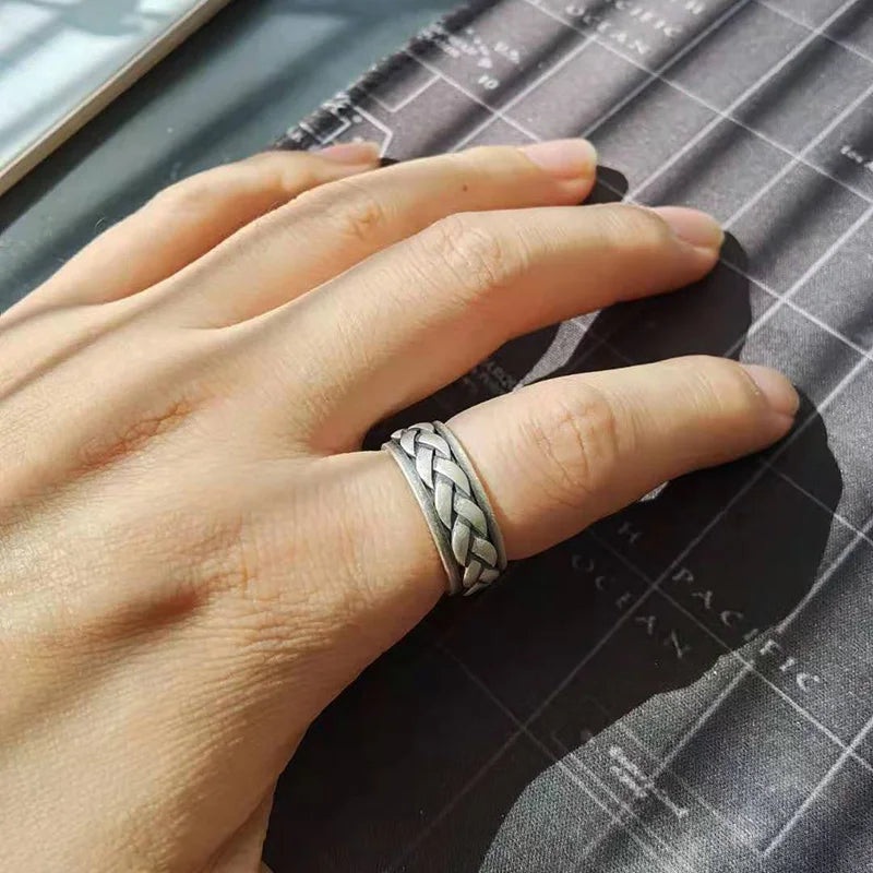 925S Silver Ring - Intertwined