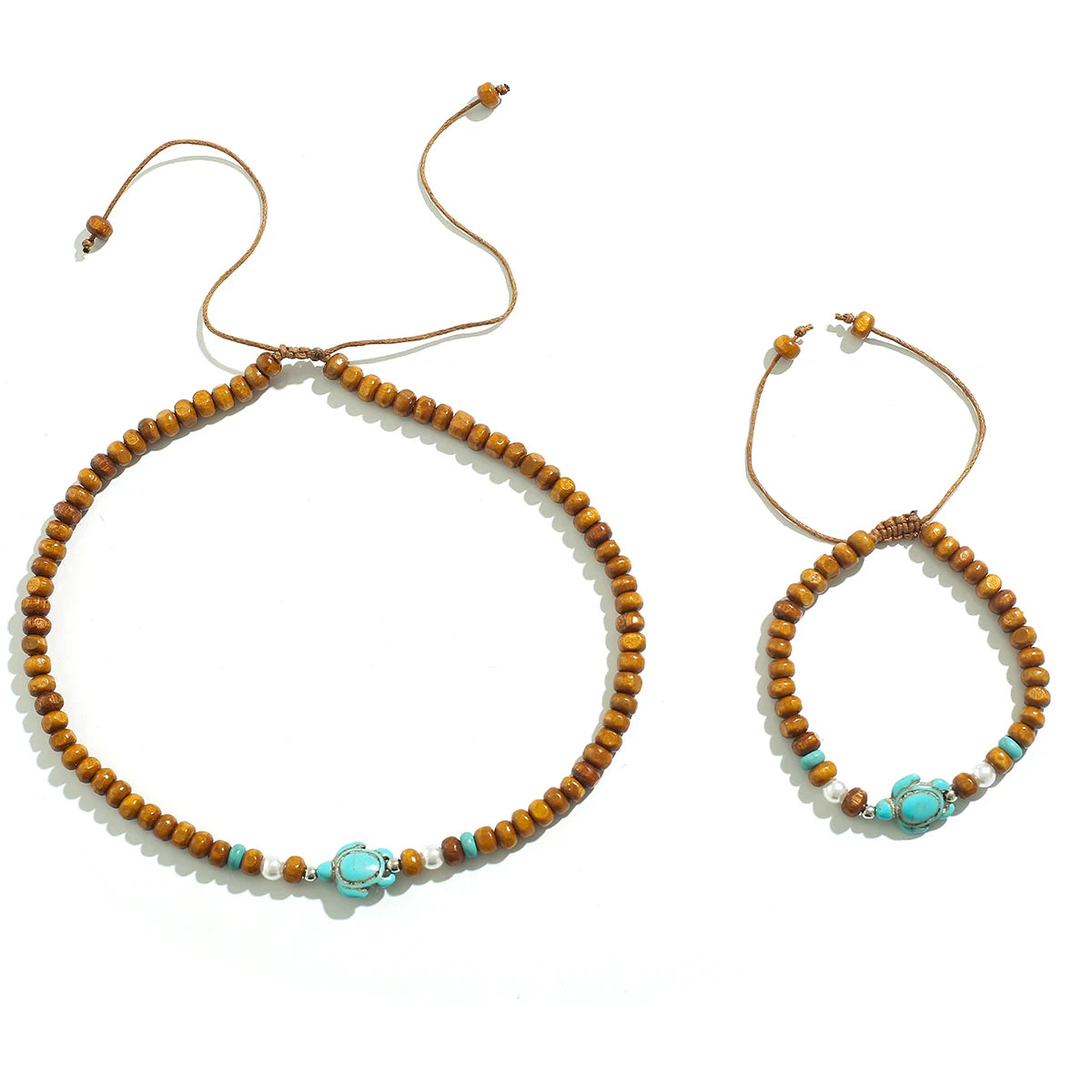Turtle Necklace & Bracelet Set