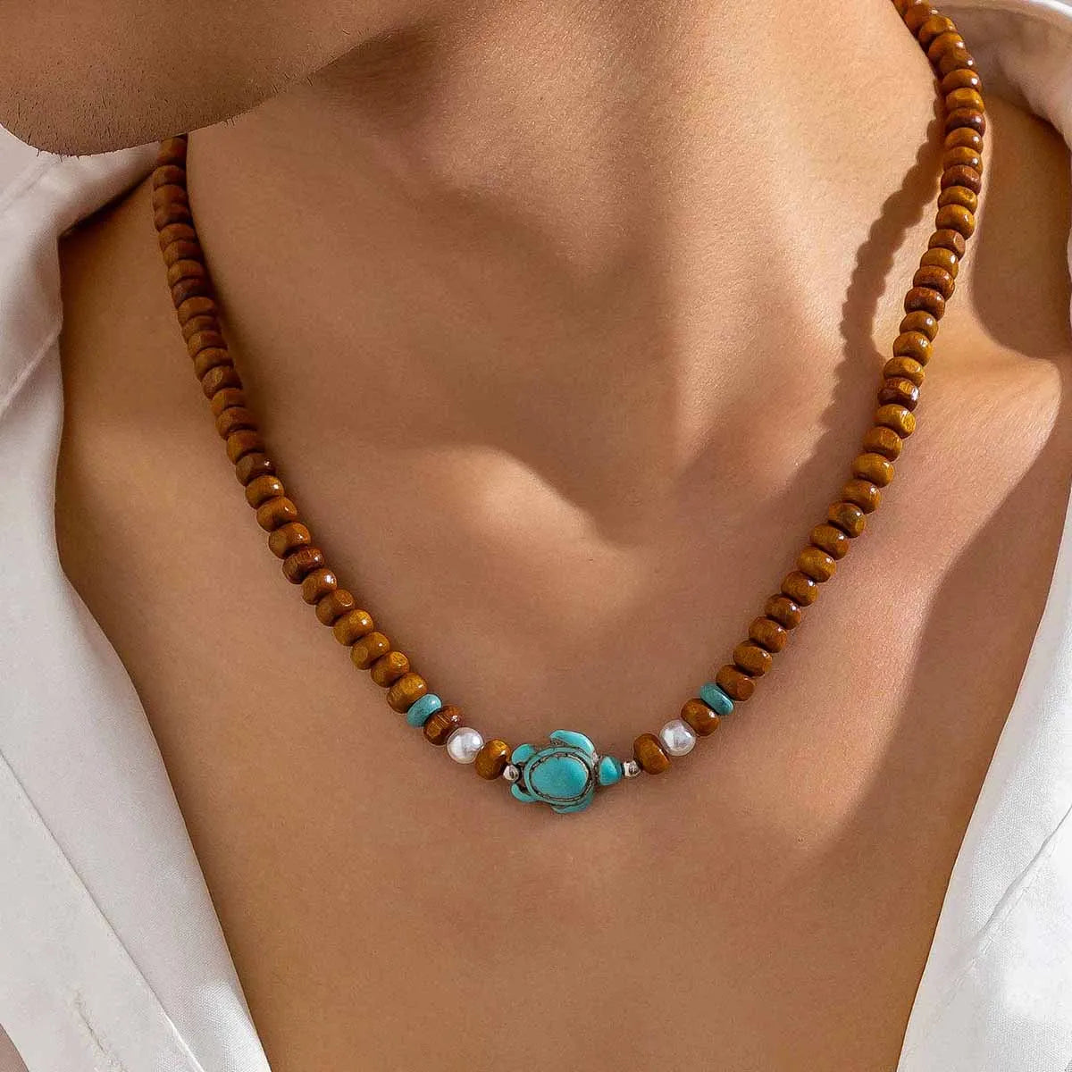 Turtle Necklace & Bracelet Set