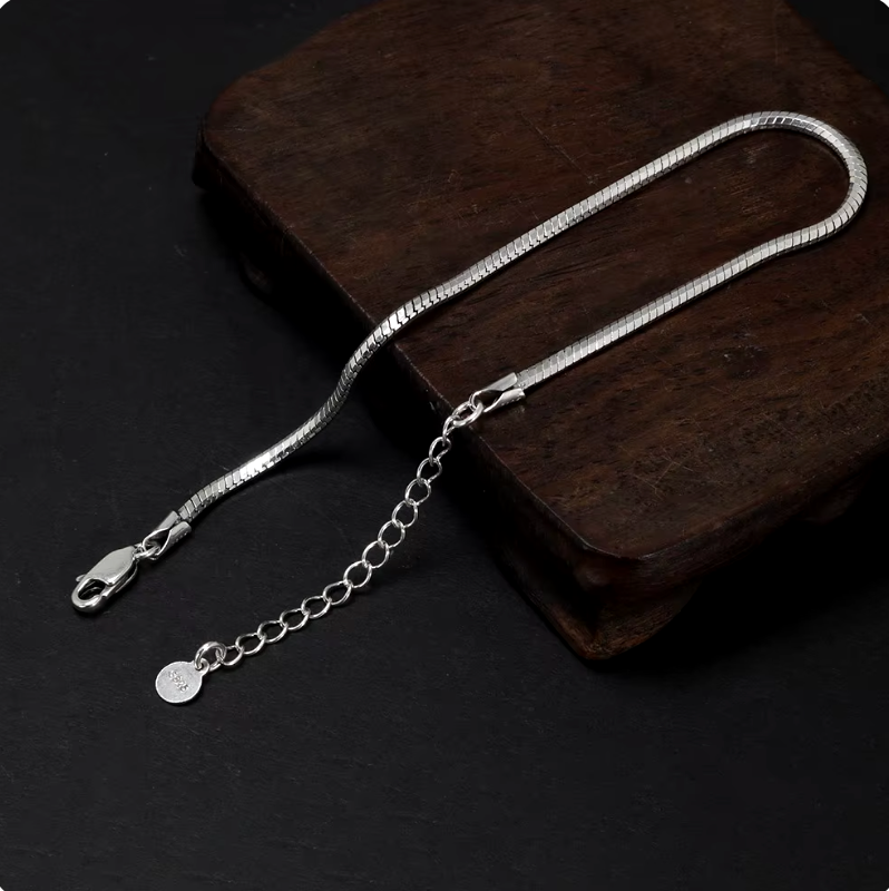 925 Sterling Silver Snake Bracelet
