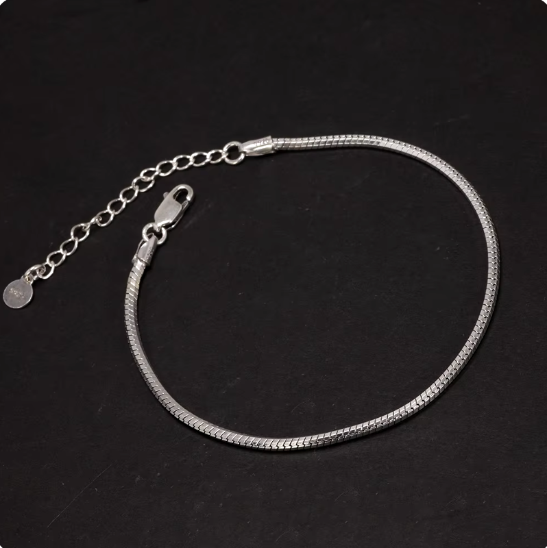 925 Sterling Silver Snake Bracelet