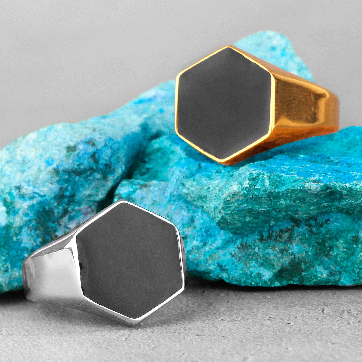 Vintage Ring - Hexagon