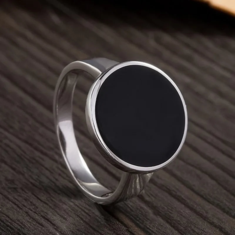 925 Onyx Silver Ring