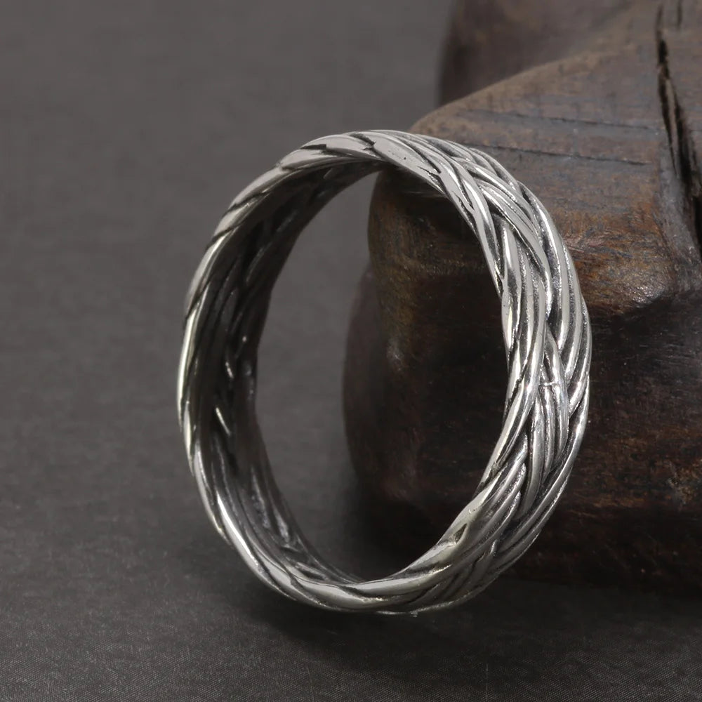 925 Woven Silver Ring