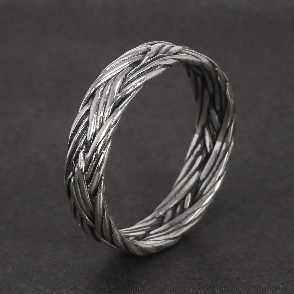 925 Woven Silver Ring