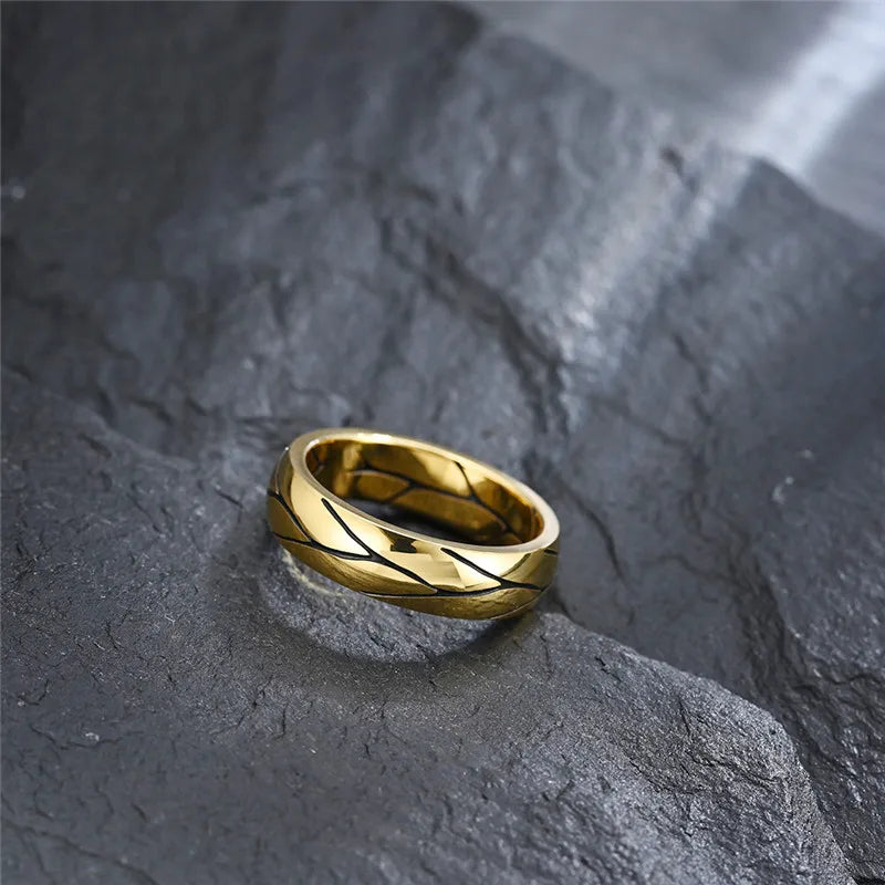 Cracked Titanium Ring