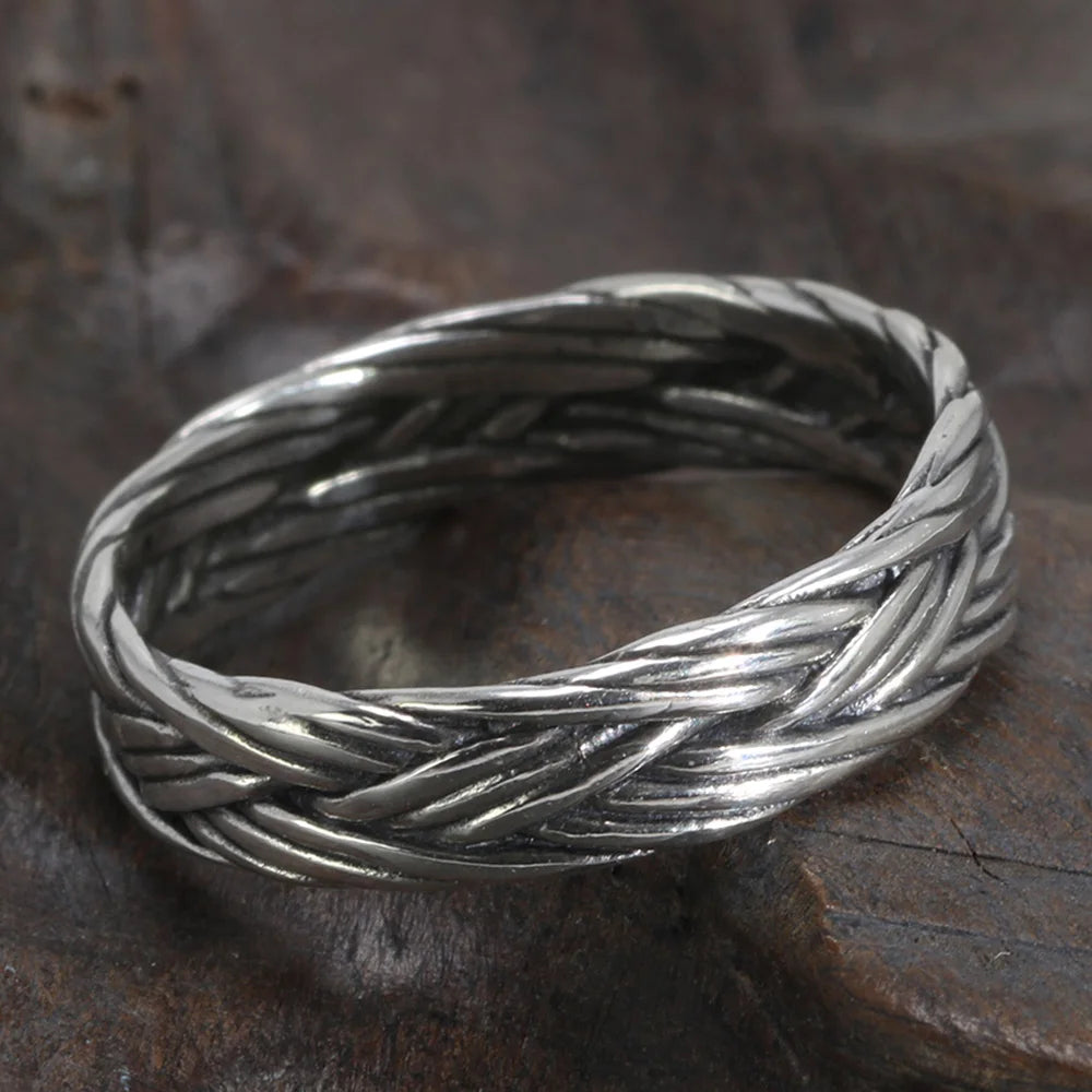 925 Woven Silver Ring