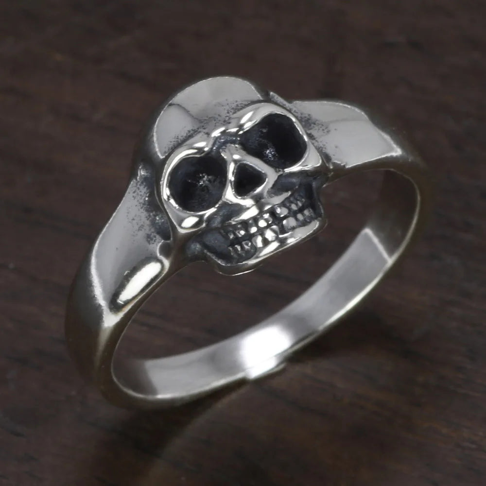 925S Silver Skull Ring