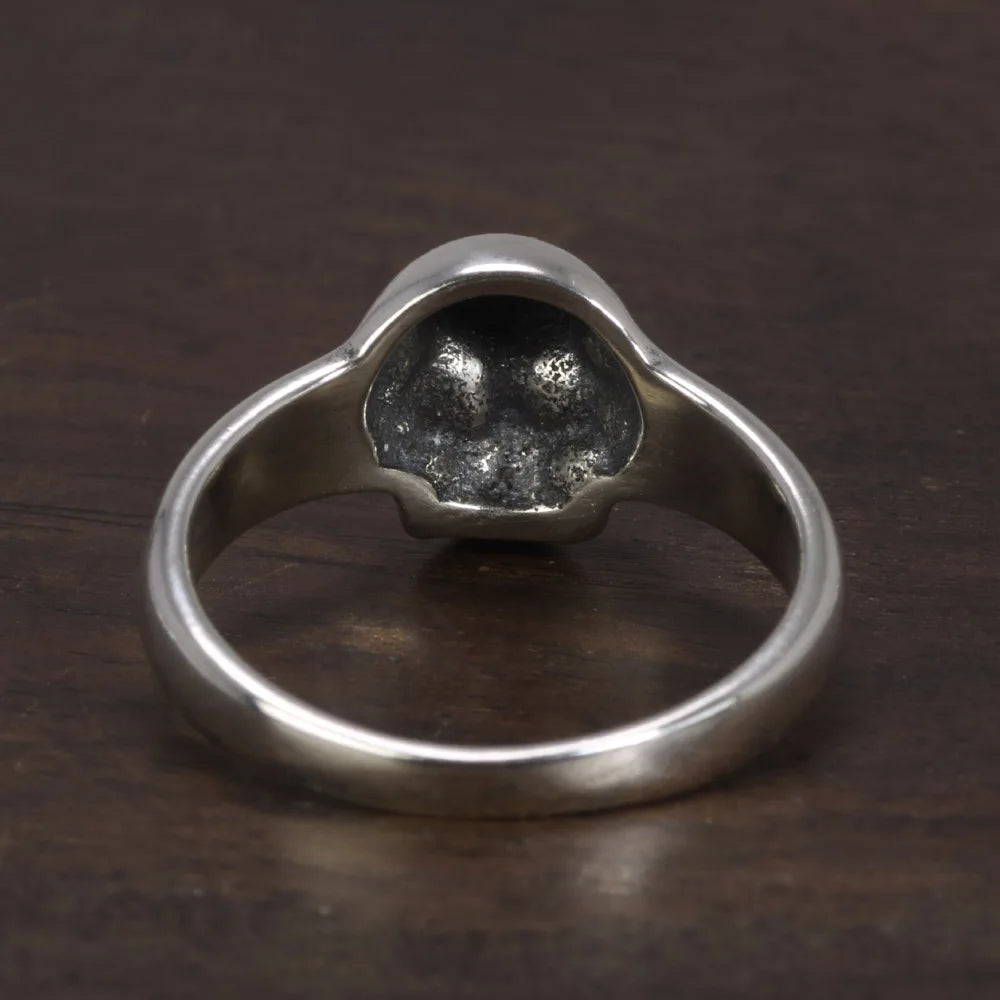 925S Silver Skull Ring