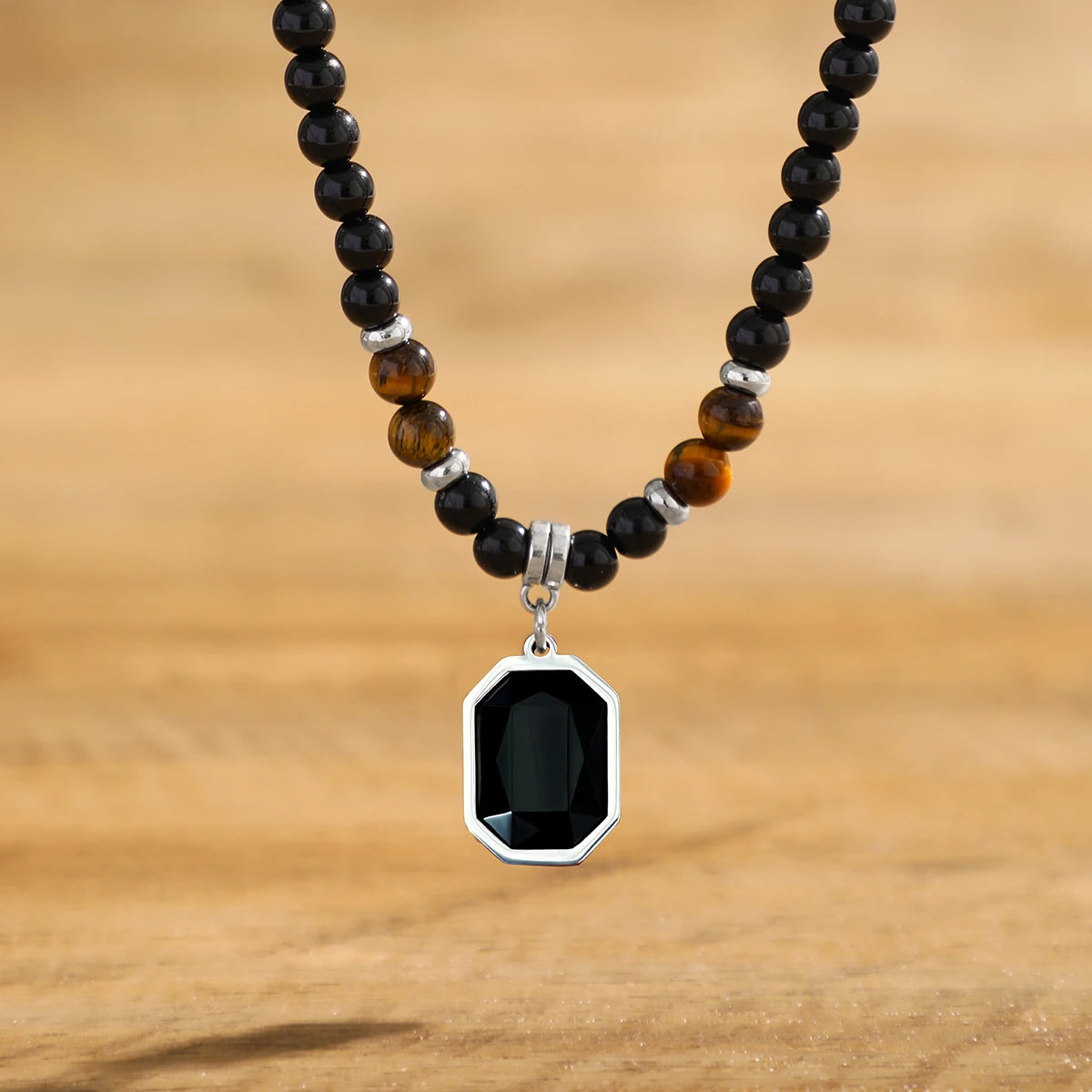 Black Ocean Stone Necklace