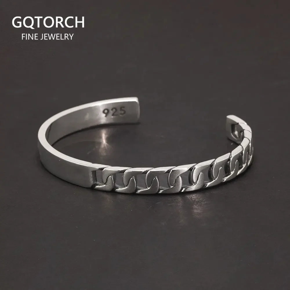 925S Woven Silver Bangle