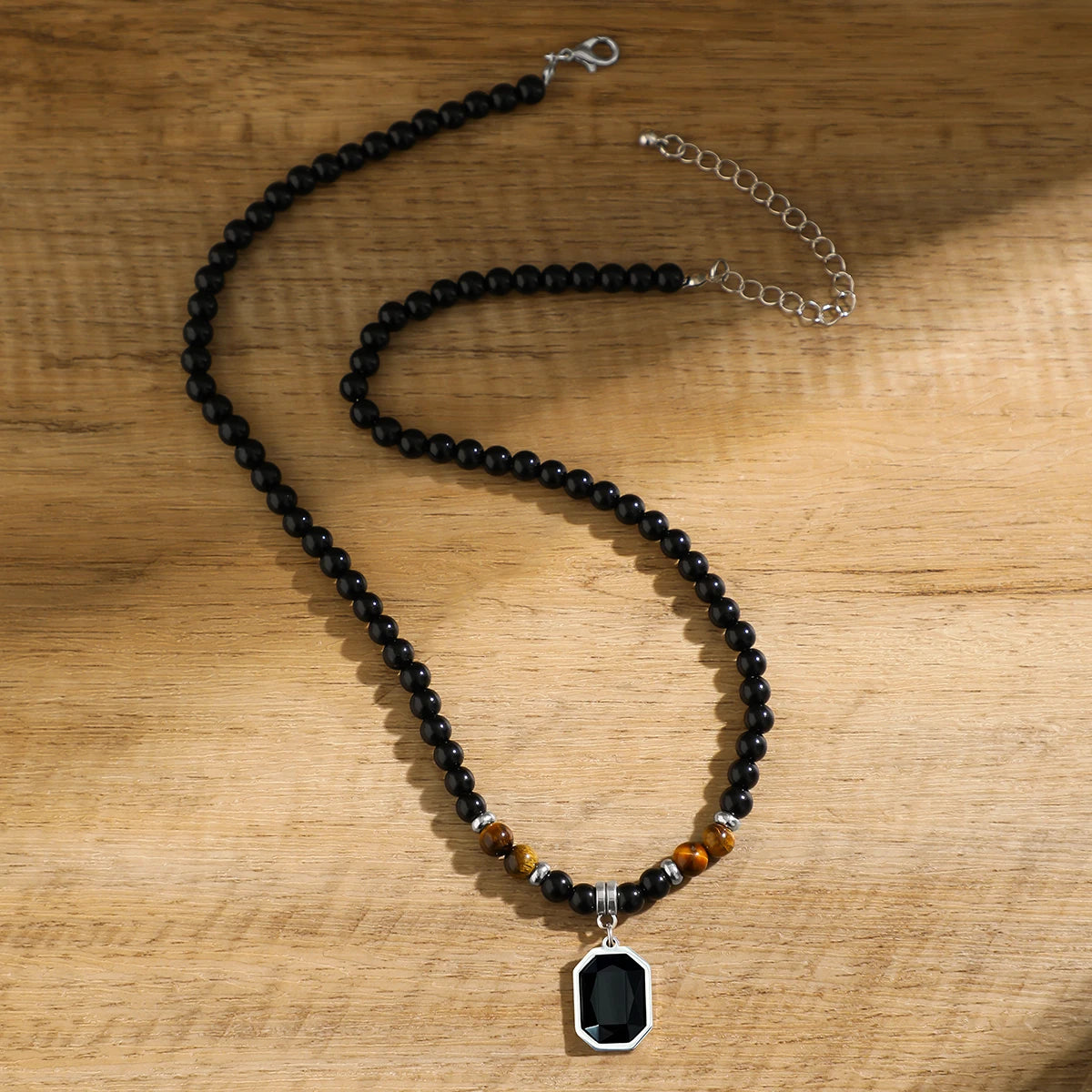 Black Ocean Stone Necklace