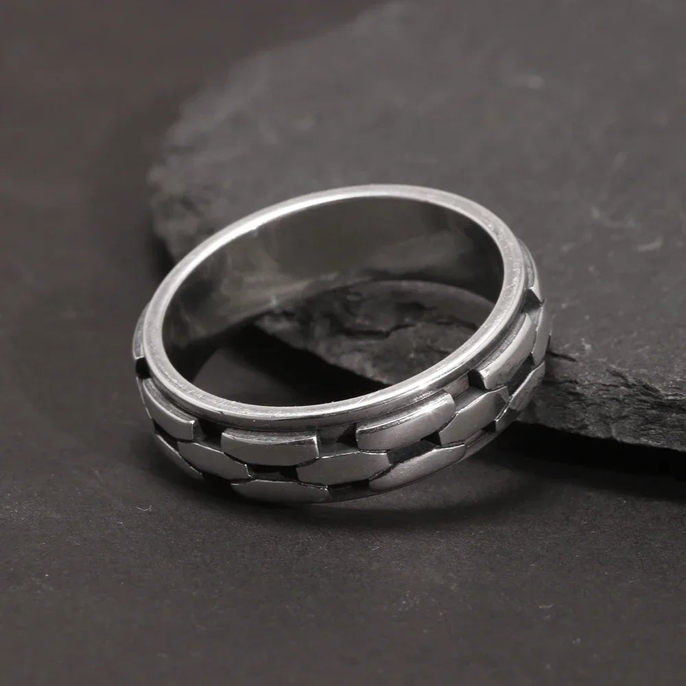 925 Lattice Silver Ring