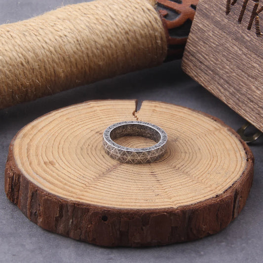 Geometric Viking Ring