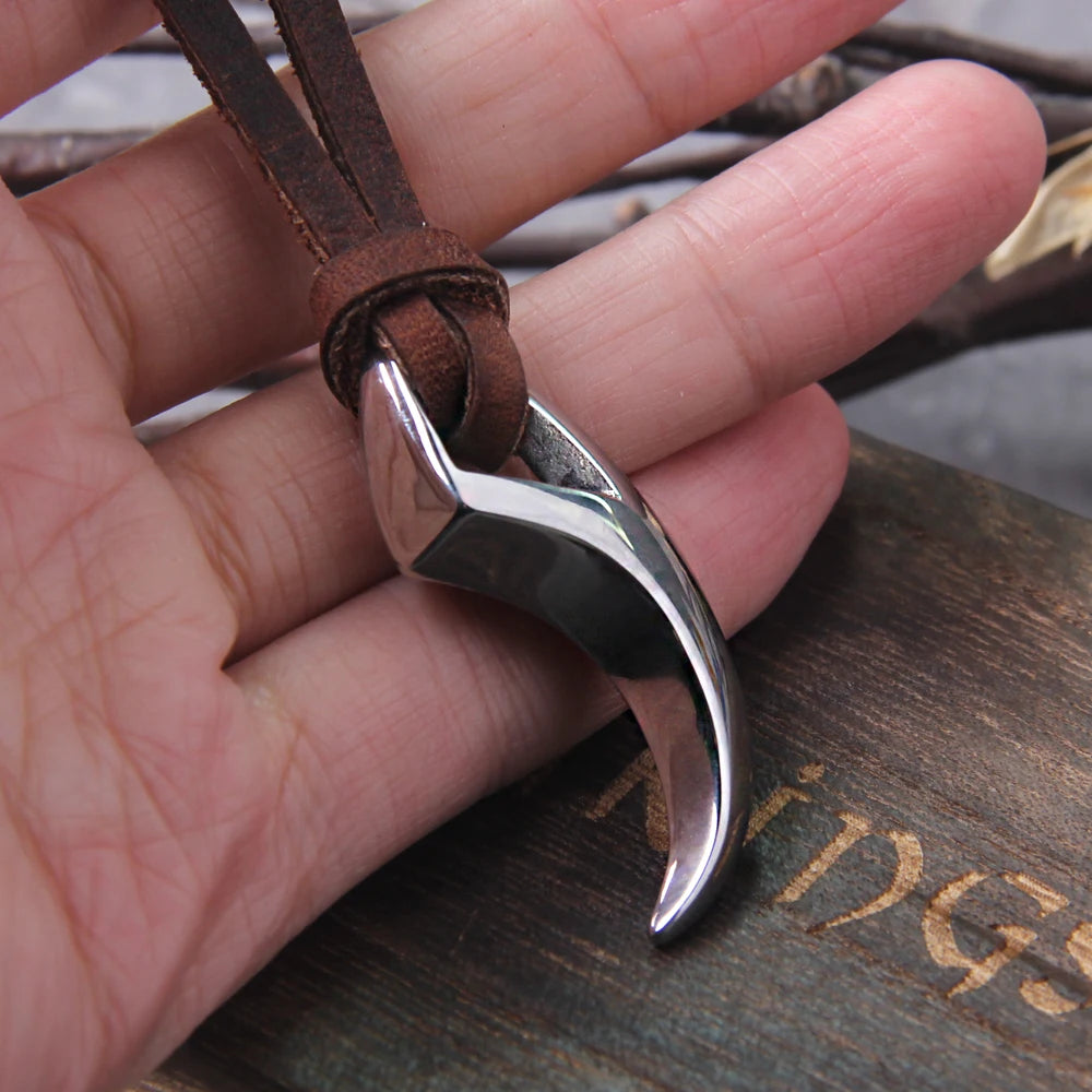 Wolf Tooth Pendant Necklace