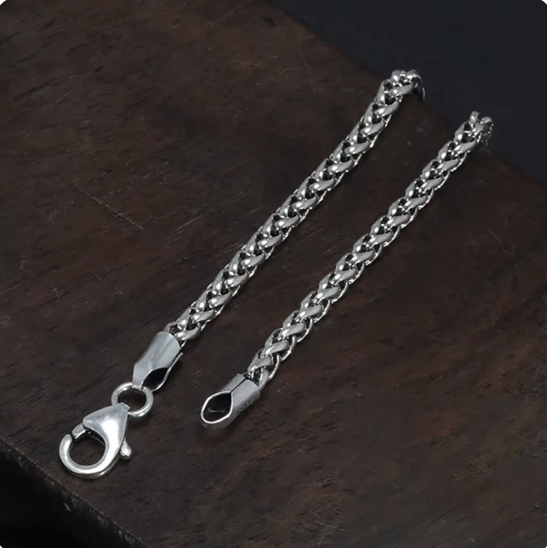 925 Sterling Silver Woven Necklace