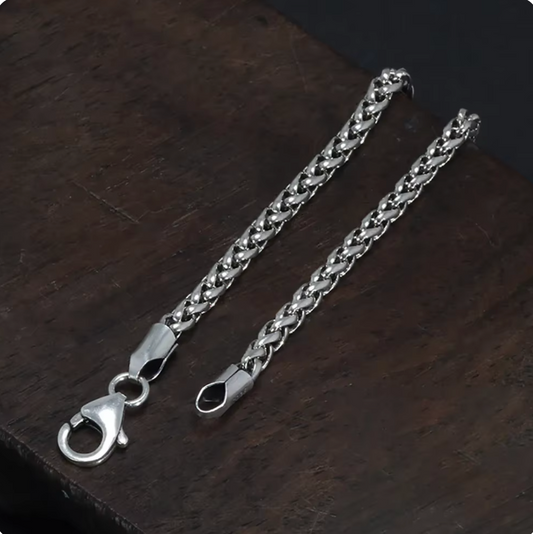 925 Sterling Silver Woven Necklace