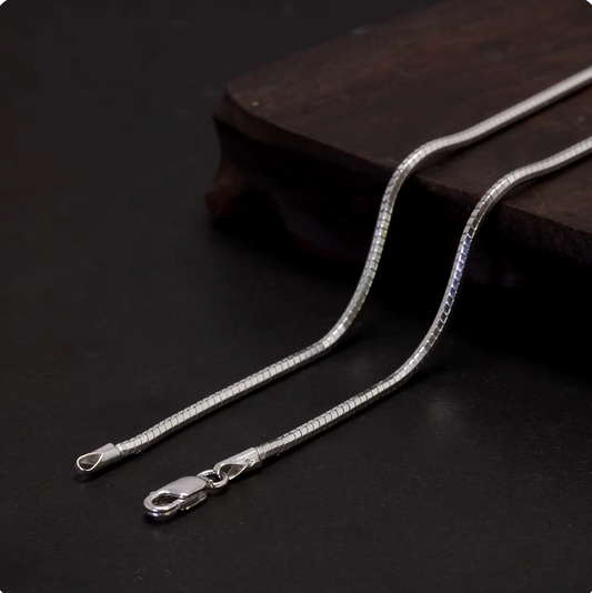 925 Sterling Silver Snake Necklace