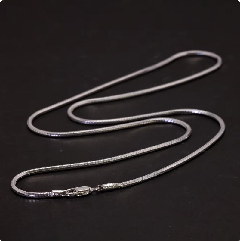 925 Sterling Silver Snake Necklace