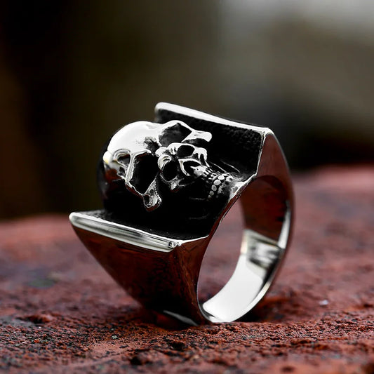 Double Skull Ring