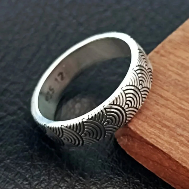 925S Silver Wave Ring