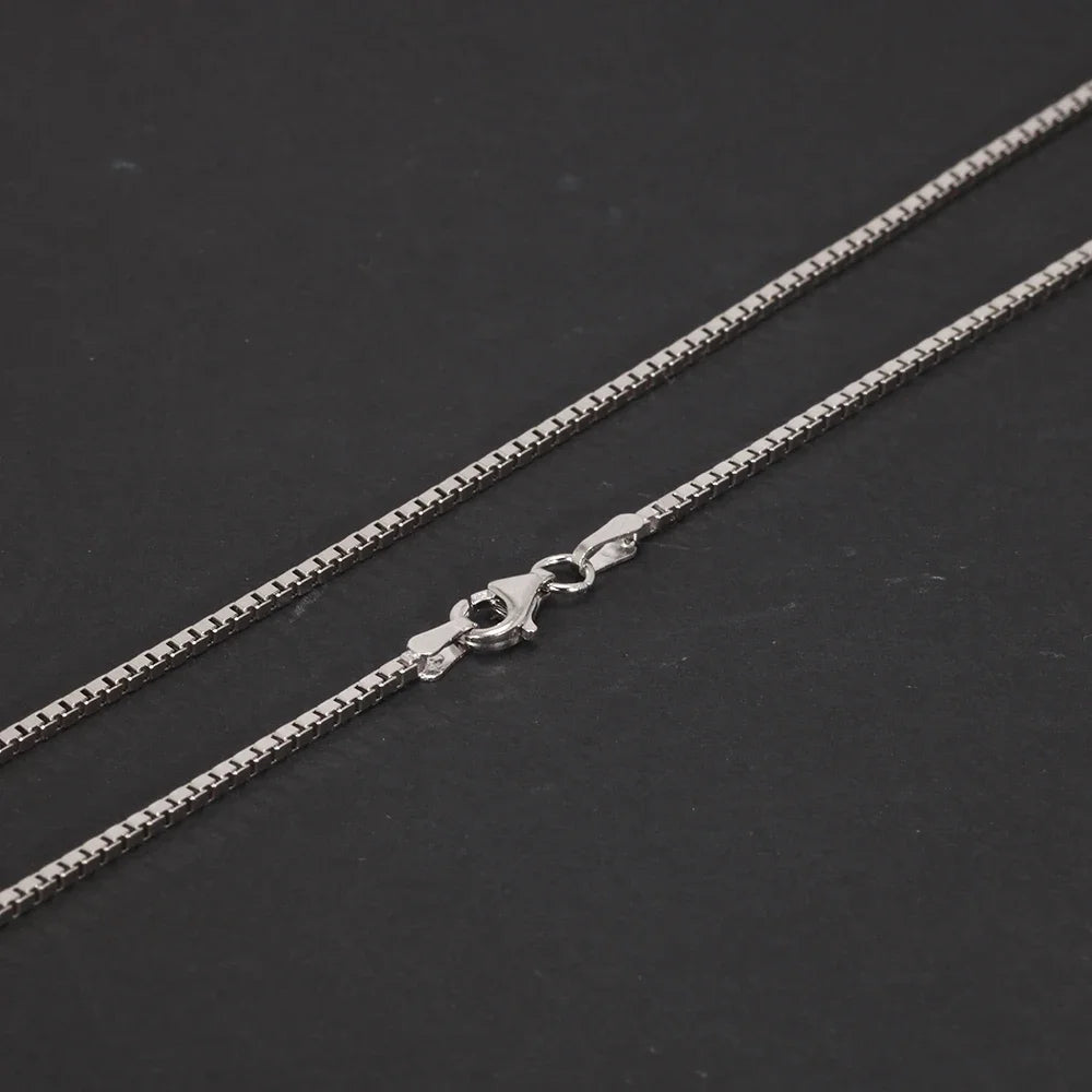 925 Sterling Silver Box Necklace